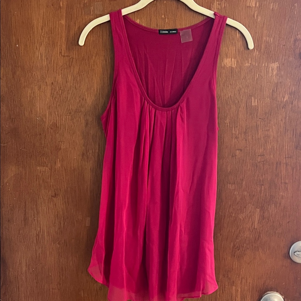 Elegant Fuchsia Tank Top